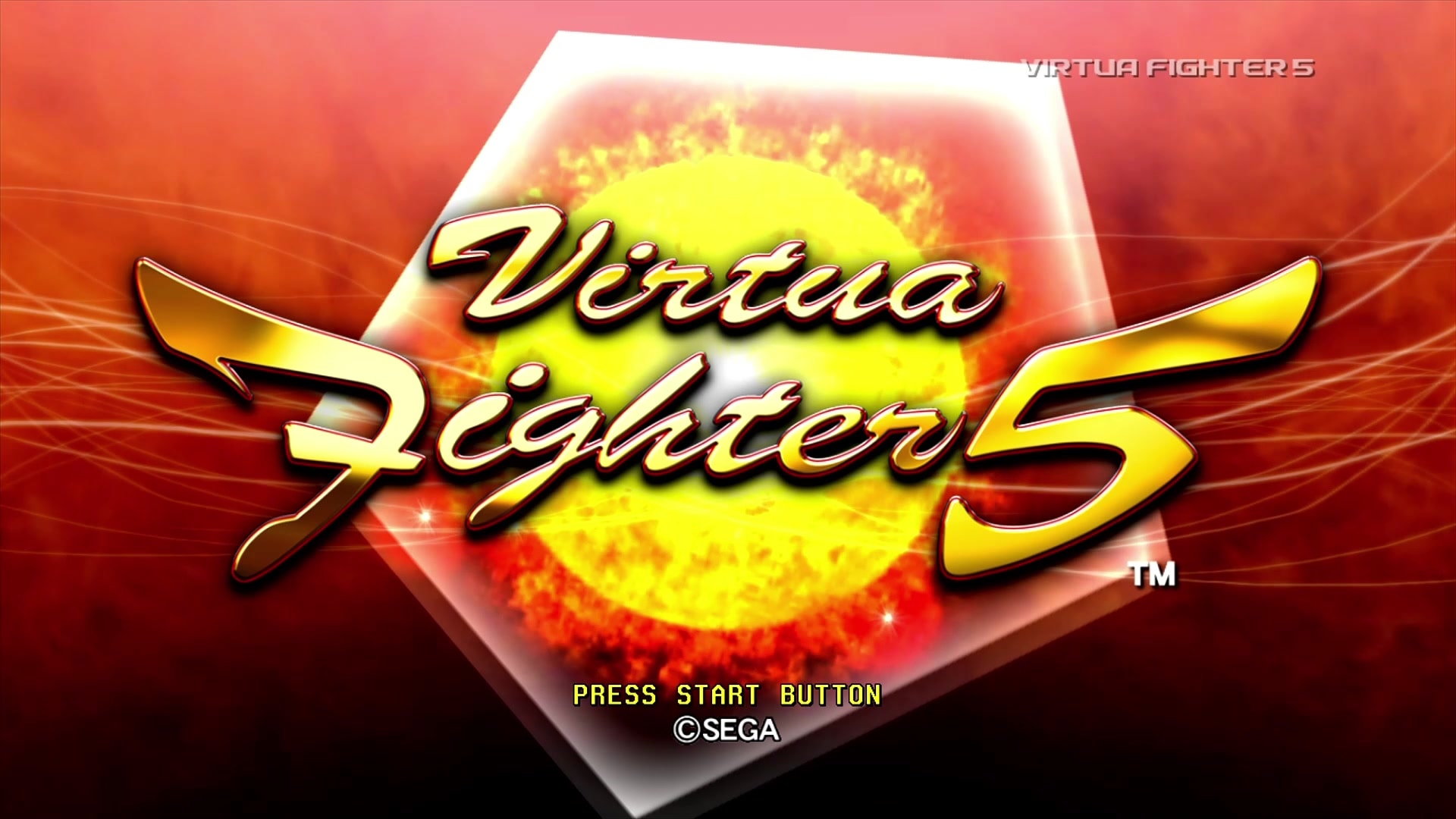 Virtua Fighter 5 Online title screen for Xbox 360